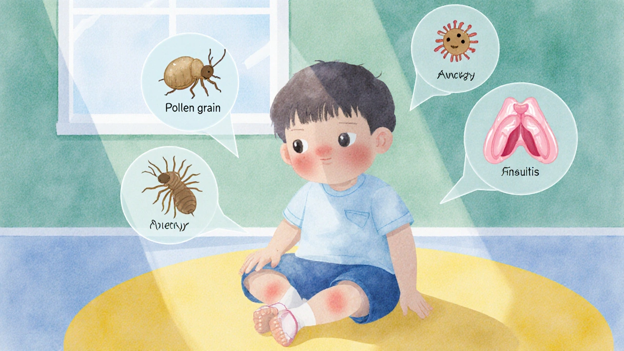 Cómo aliviar la nariz tapada y los ojos rojos y lagrimosos en niños