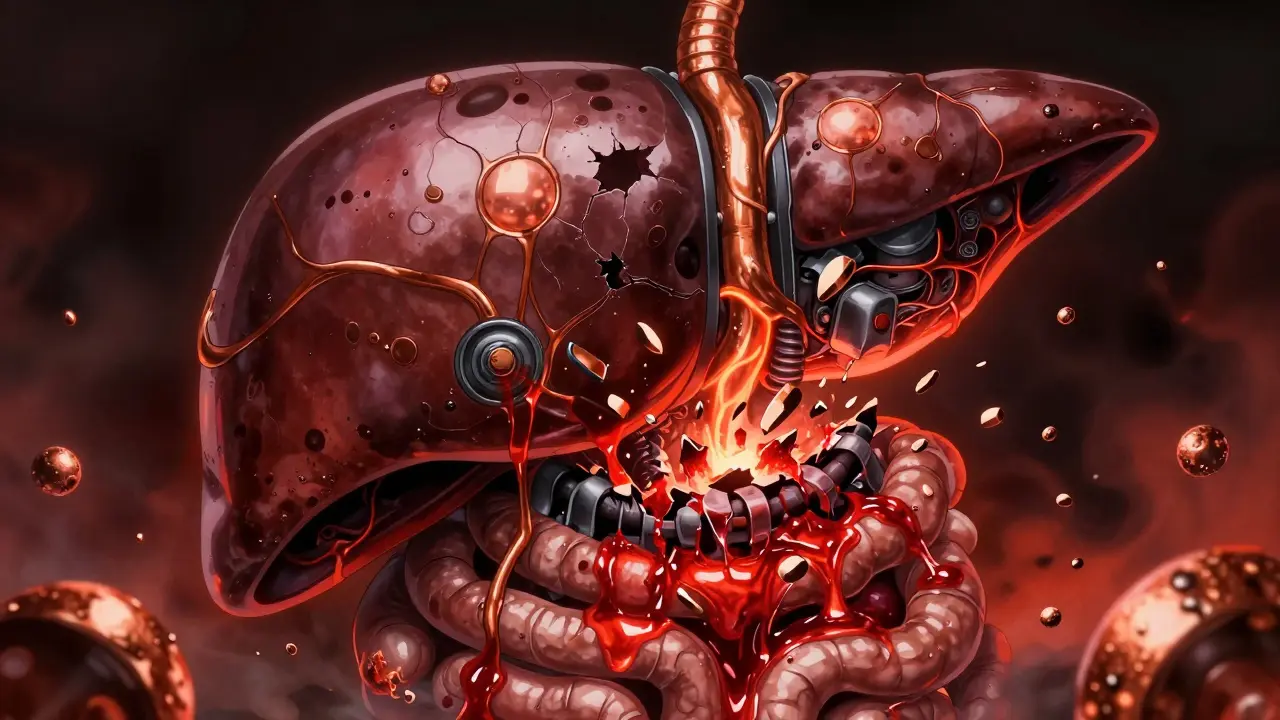 Enfermedad de Wilson: Acumulación de Cobre y Terapia de Quelación