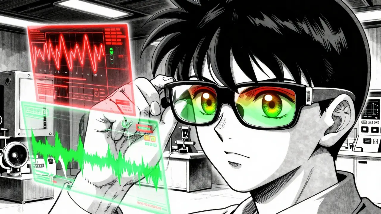 Gafas especiales de visión con filtros para mejorar discriminación de colores