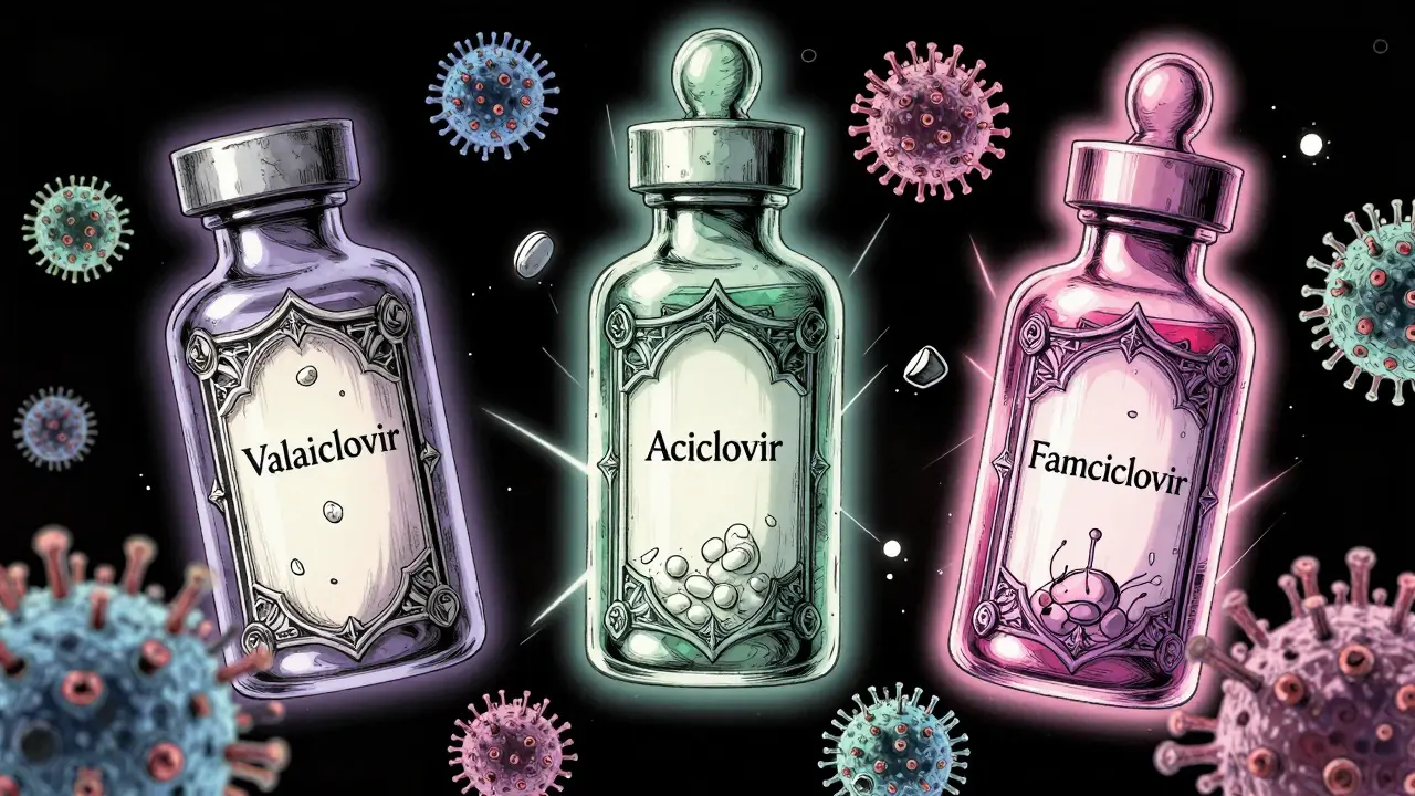 Tres frascos mágicos que emiten luz para combatir virus, estilo ilustración detallada.